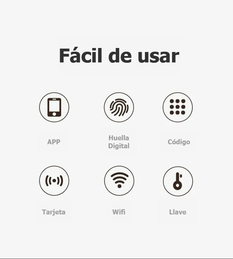 Cerradura Digital Wifi - Apertura Remota Por App Tuya